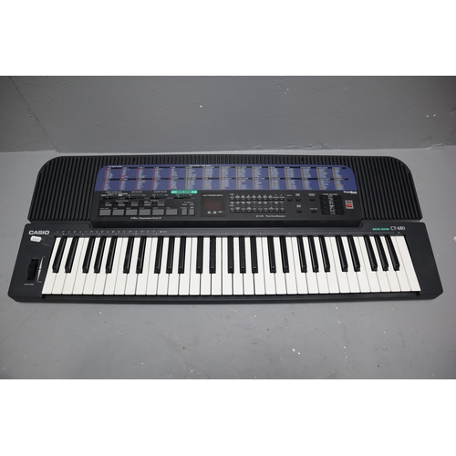 865 - Casio CT-680 Digital Reverb Tone Bank keyboard with many Features (untested item no power lead)