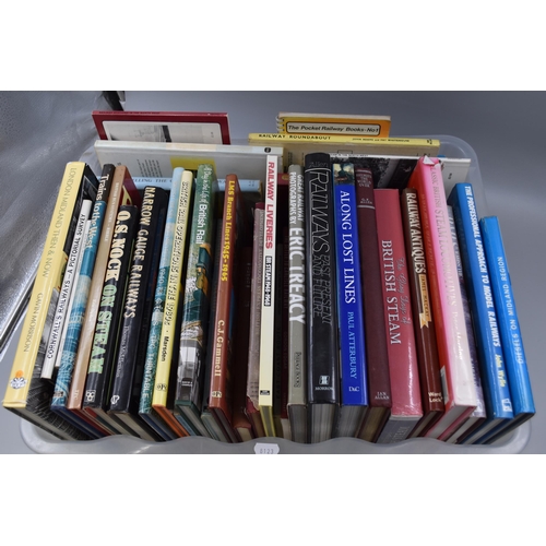 888 - A Large Selection of Steam/Locomotive Books To Include London Midland Then & Now, Railway Statio... 