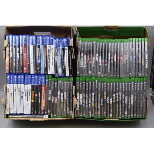 876 - A Selection of Approx 85 Xbox One and Playstation 4 Games (No Duplicates) To Include FIFA, Star Wars... 