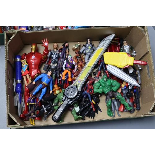 914 - Large Selection of Action Figures and Collectable Toys To Include DC Marvel, Harry Potter, Pop Figur... 