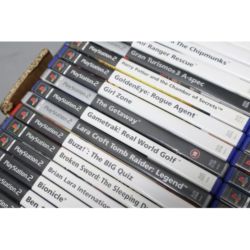 880 - A Selection of Approx 150 Sony PlayStation 2 Video Games To Include Star Wars Battlefront, James Bon... 