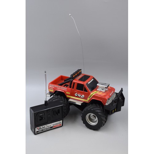 155 - A Boxed Nikko Ranger 4 Wheel Drive RC Vehicle, Powers on When Tested But Requires Attention