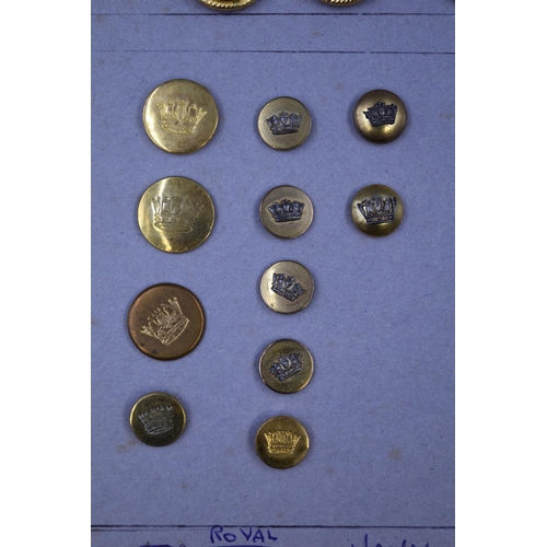 321 - Selection of Royal Navy Mess Buttons