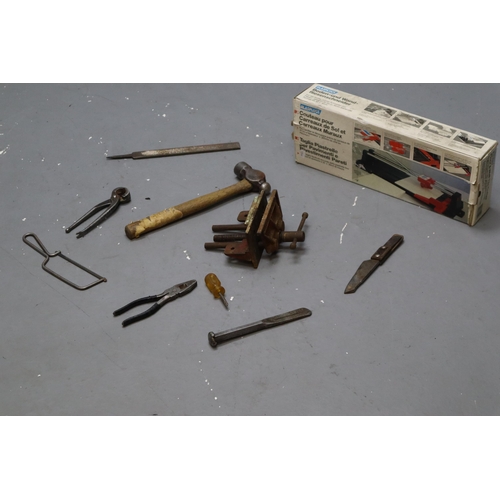 791 - A Selection of Tools To Include Tile Cutter, Vice, Files, And More