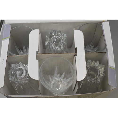 841 - Selection of 2 Boxes of 6 RCR Crystal Fluente Glasses