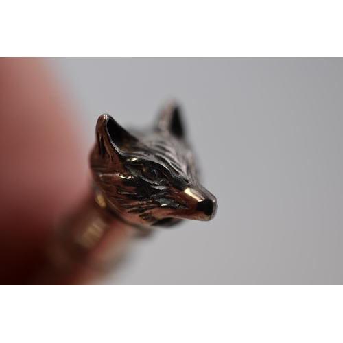 58 - Silver 925 Fox Head Whistle