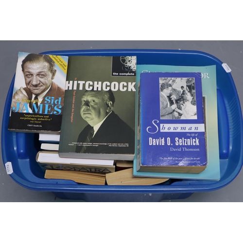 854 - Large Collection of Film Related Books to include Alfred Hitchcock, Sid James and Many More Greats