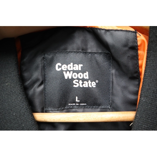 849 - Cedar Wood State Men's Bomber Jacket (Size L)