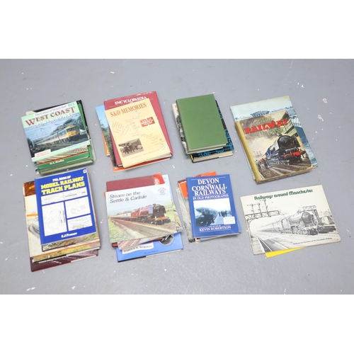 883 - A Selection of Train and Steam Related Books To Include British Railway Companies, Main Lines Across... 