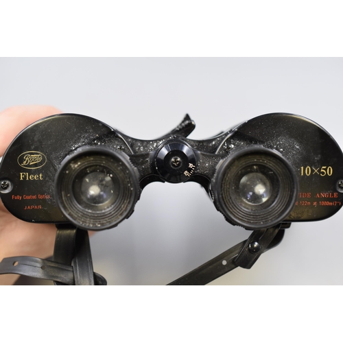 248 - A Pair of Boots Fleet 10x50 Binoculars, In Carry Case