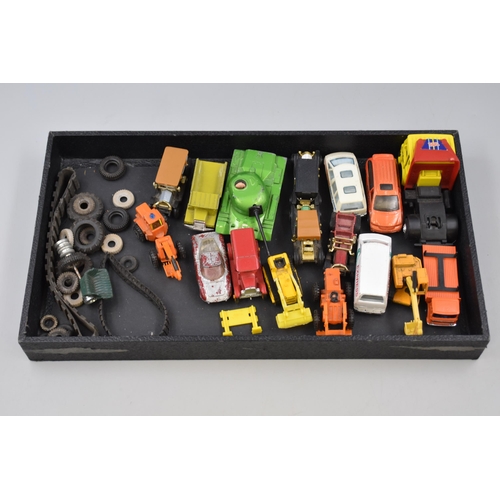 264 - A Selection of Vintage Playworn Diecast Vehicles and Spares To Include Husky, And Others