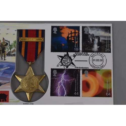 325 - A Benham Burma Star (Replica) Medal First Day Cover