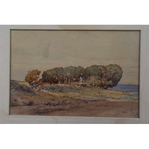 434 - Three Original Watercolours by Artists L Crane, Rooney (1919) and Other (Largest 16cm x 11cm)