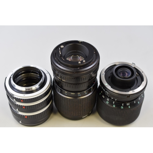 476 - Selection of Camera Lens to include RMC Tokina, Minolta and Tamron