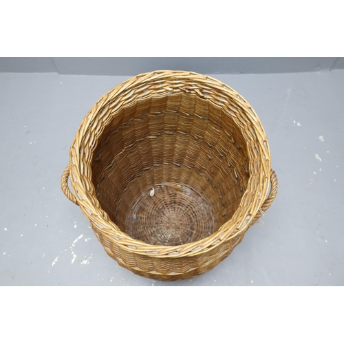 679 - Large Rattan Laundry Basket (27