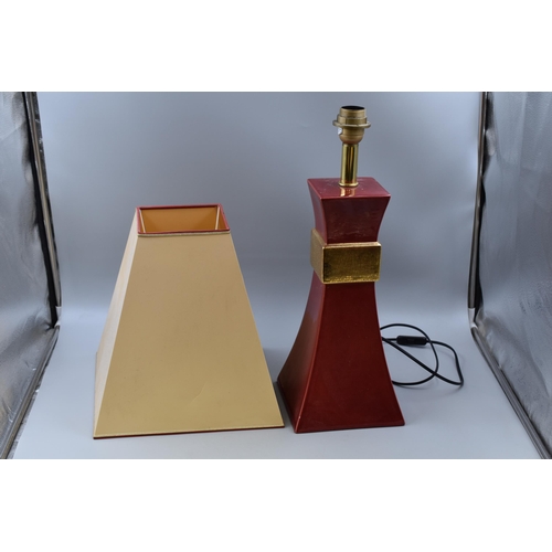 388 - Le Dauphin French Red/Gold Table Lamp