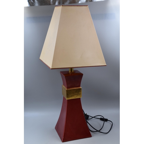 388 - Le Dauphin French Red/Gold Table Lamp