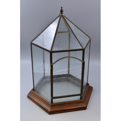 392 - Vintage Lead Glazed Terrarium (19