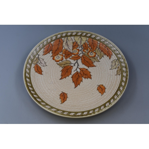 393 - Crown Ducal Charlotte Rhead Autumn Leaves Plate (12