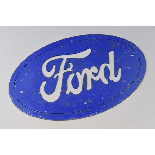 397 - A Ford Metal Laser Cut Stencil/Sign, Approx 28cm x 43cm