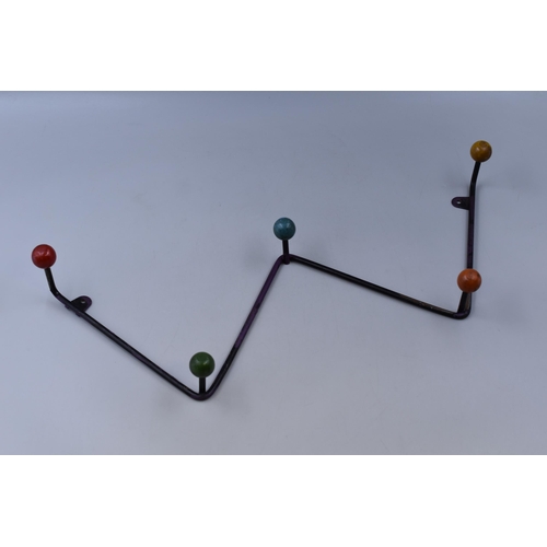 405 - An Atomic/Sputnik Wall Mounted Coat Hook, Approx 52cm Long