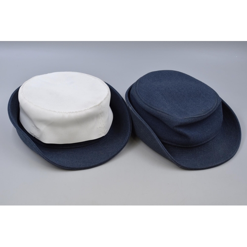 408 - Two Ladies Military Style Caps, Navy and RAF