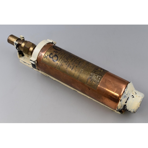 413 - The E&O Watson Bros Copper Wall Mounted Fire Extinguisher