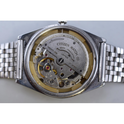 67 - A Citizen Automatic 21 Jewels Day/Date Watch, Working