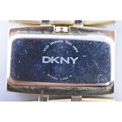 118 - DKNY ladies watch in presentation box (as found)