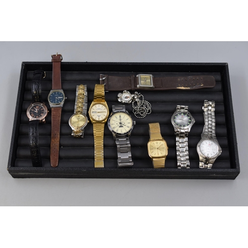 120 - A Selection of Spares or Repairs Quartz Watches To Include Lorus, Timex, Swiss Hunter, And More