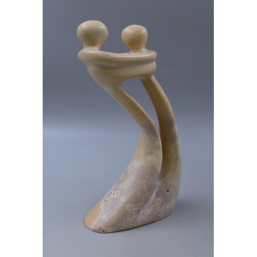 381 - Sandstone Figurine of Loving Couple (10