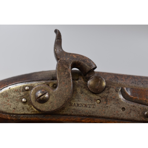 240 - Early 19th Century Barnett of London Percussion Cap Pistol (Converted from Original Flintlock design... 