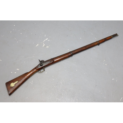 396 - Enfield 19th Century Percussion Cap Smoothbore Rifle marked with Crown and Enfield to Plate complete... 