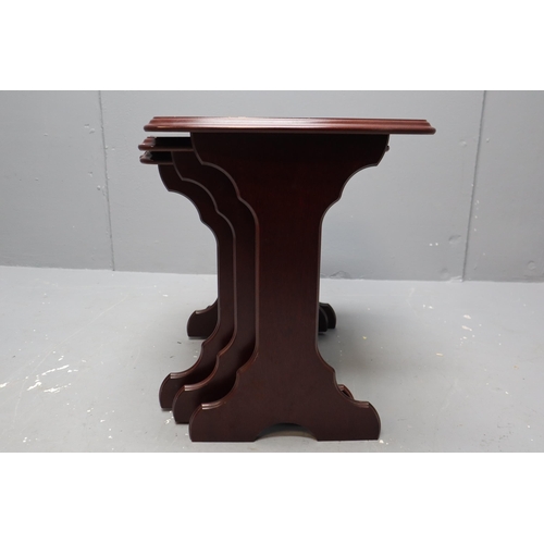 585 - Nest of 3 Mahogany Side Tables (23