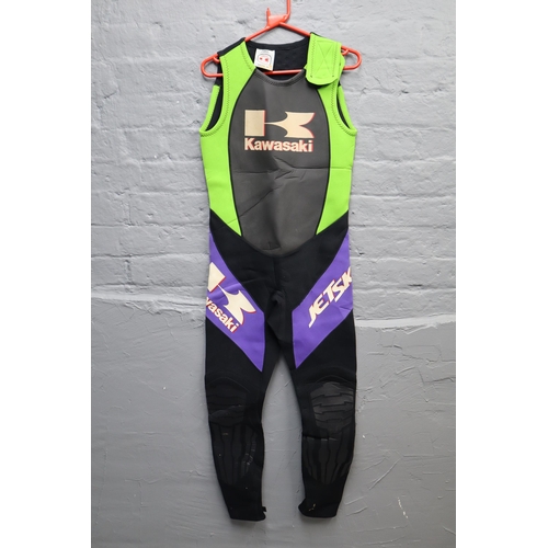 819 - A Kawasaki Mens Medium Jet Ski Wetsuit