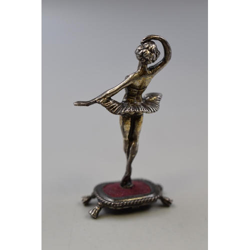 21 - Silver 925 Ballerina Figure (6cm Tall)