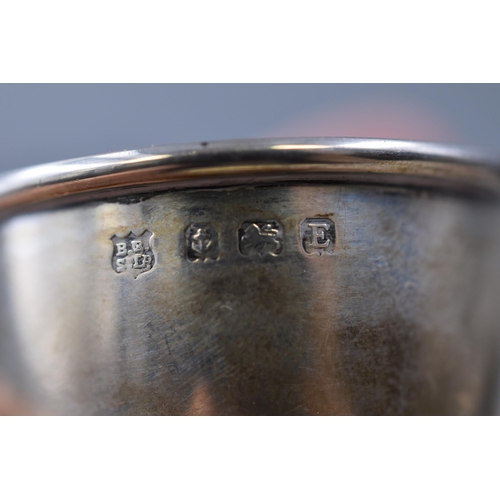 32 - Hallmarked Birmingham Silver Egg Cup