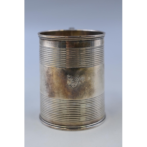 38 - Georgian Hallmarked Silver Tankard (202 grams)