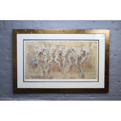 485 - Joy Kirton Smith: LARGE Limited Edition Signed Framed and Glazed Erotica Print, Titled ' Symphony ' ... 