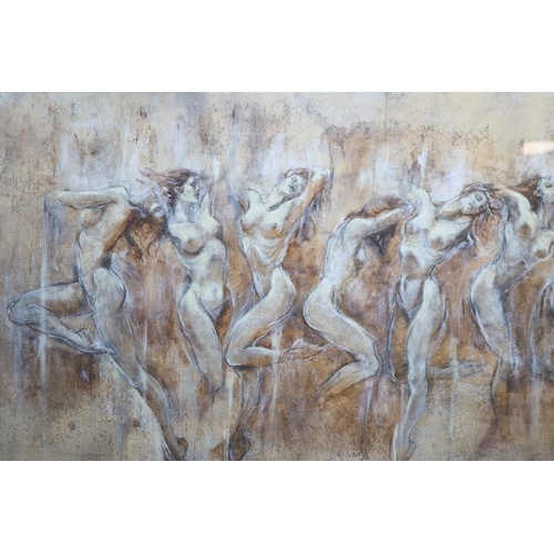 485 - Joy Kirton Smith: LARGE Limited Edition Signed Framed and Glazed Erotica Print, Titled ' Symphony ' ... 