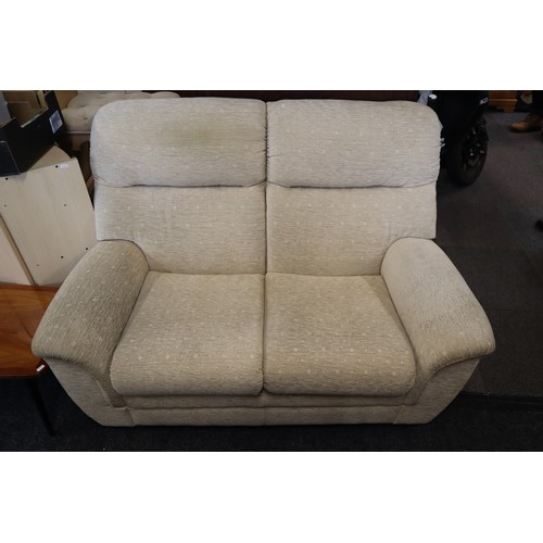 650 - Parker Knoll cream two seater settee