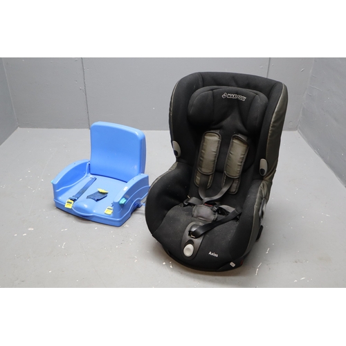 712 - Maxi-Cosi Axiss Car Seat and a Childs Booster Seat