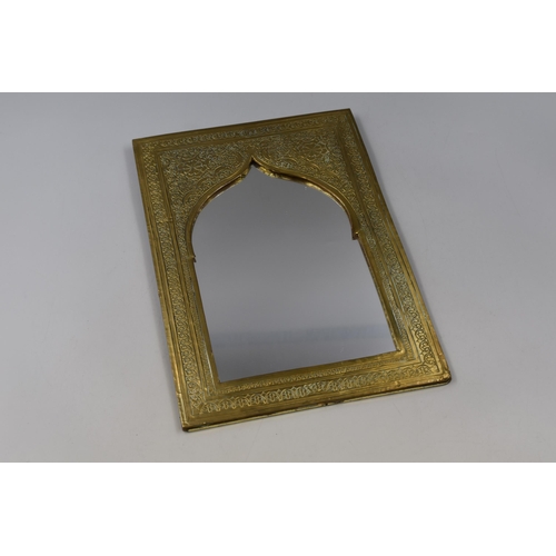 414 - Decorative Hand made Moroccan Brass Mirror 14