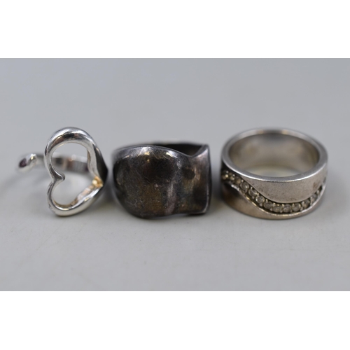 101 - Selection of 5 Silver 925 Rings