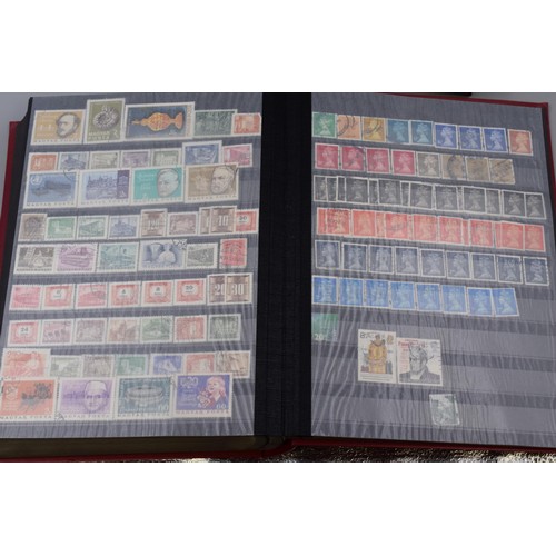 525 - Three Albums containing Various Worldwide Stamps includes Britain