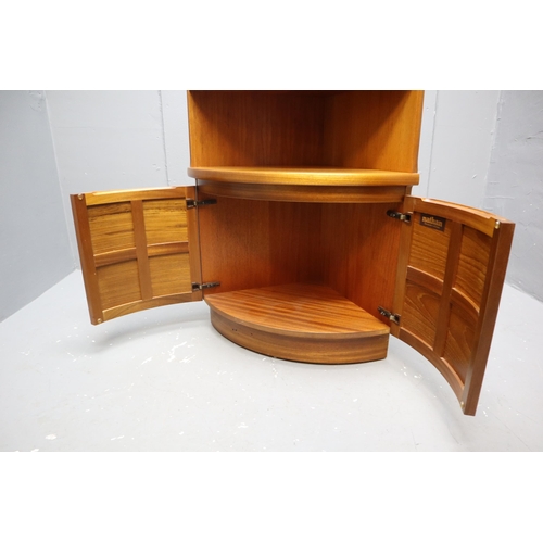 690 - Retro teak 1960s Nathan Corner Cabinet/Lamp Table (29.5