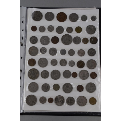 181 - A Folder of Approx 200 UK and Worldwide Coins