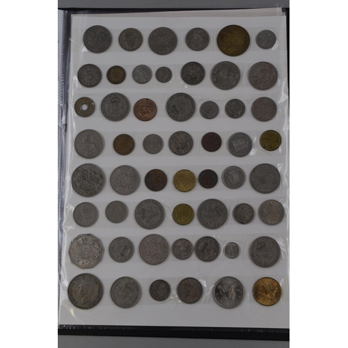 181 - A Folder of Approx 200 UK and Worldwide Coins