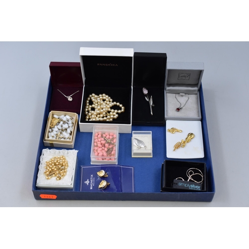 202 - Selection of Mixed Jewellery including Silver and Rosary Beads