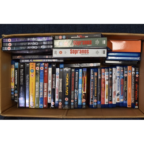 841 - A Selection of DVDs and Blu-Rays To Include The Wire, Sopranos, Peaky Blinders, Grimm, Prison Break,... 